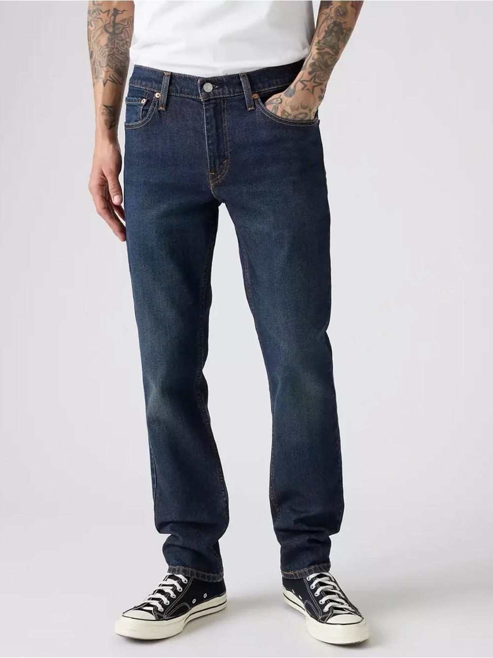 Levi’s 511 Men Dark Wash Denim Slim Jeans US33 Classic Preppy Western
